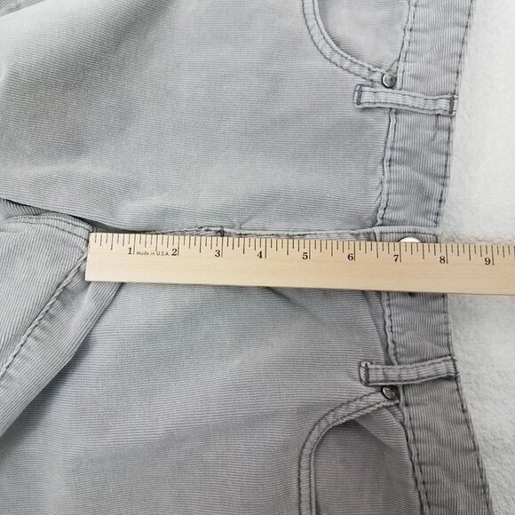 Anthropologie Pilcro & The Letterpress Size 29 Gray Vintage Slim Corduroy Jeans - Picture 8 of 11